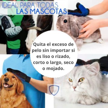 Guante Cepillo Quita Pelos para Mascotas